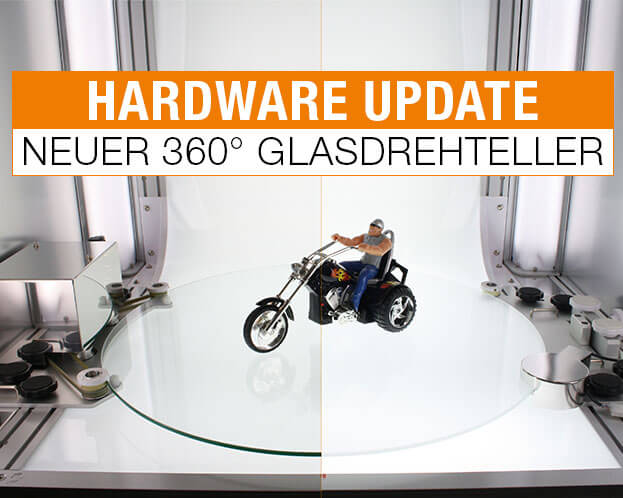 Hardware Update Neuer Glasdrehteller - der unterschied zwischen Normalglas und Milchglas